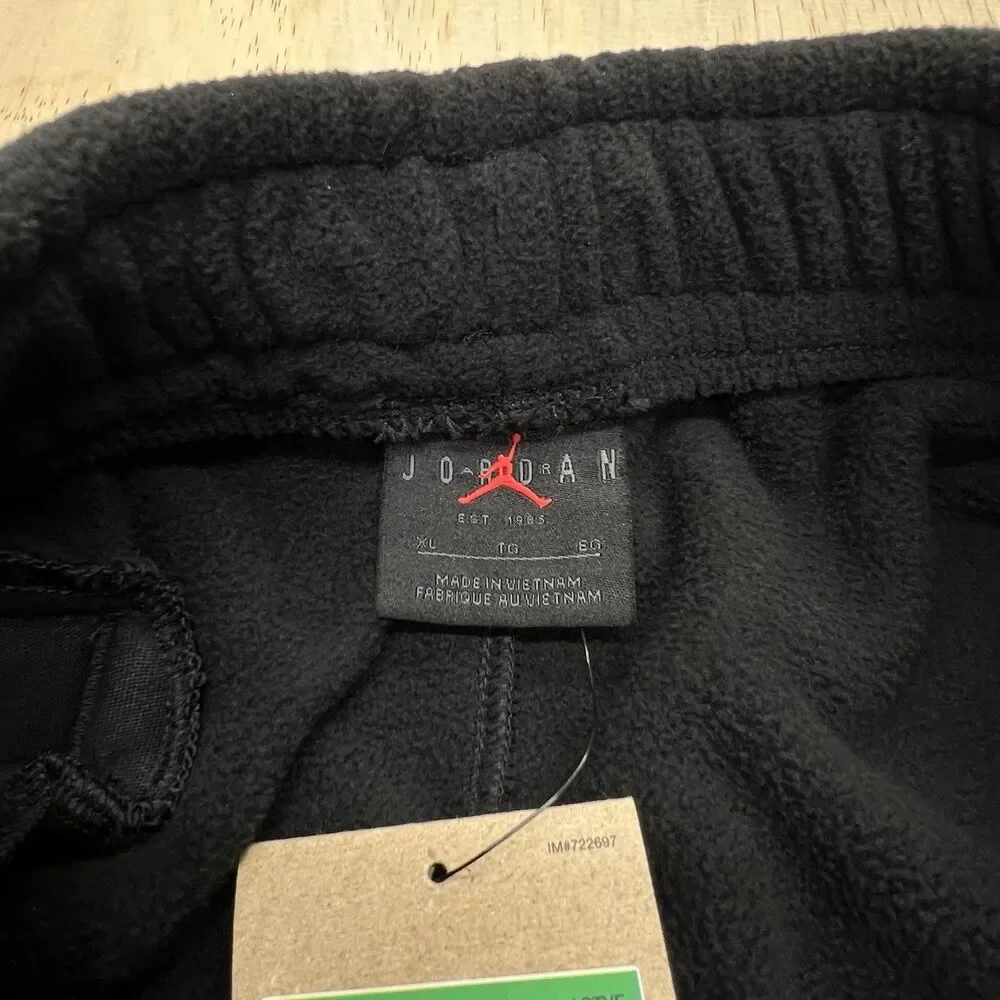 NEW XL Jordan Brand Essential Winter Fleece Jogger Mens Pants Black DV1567-010